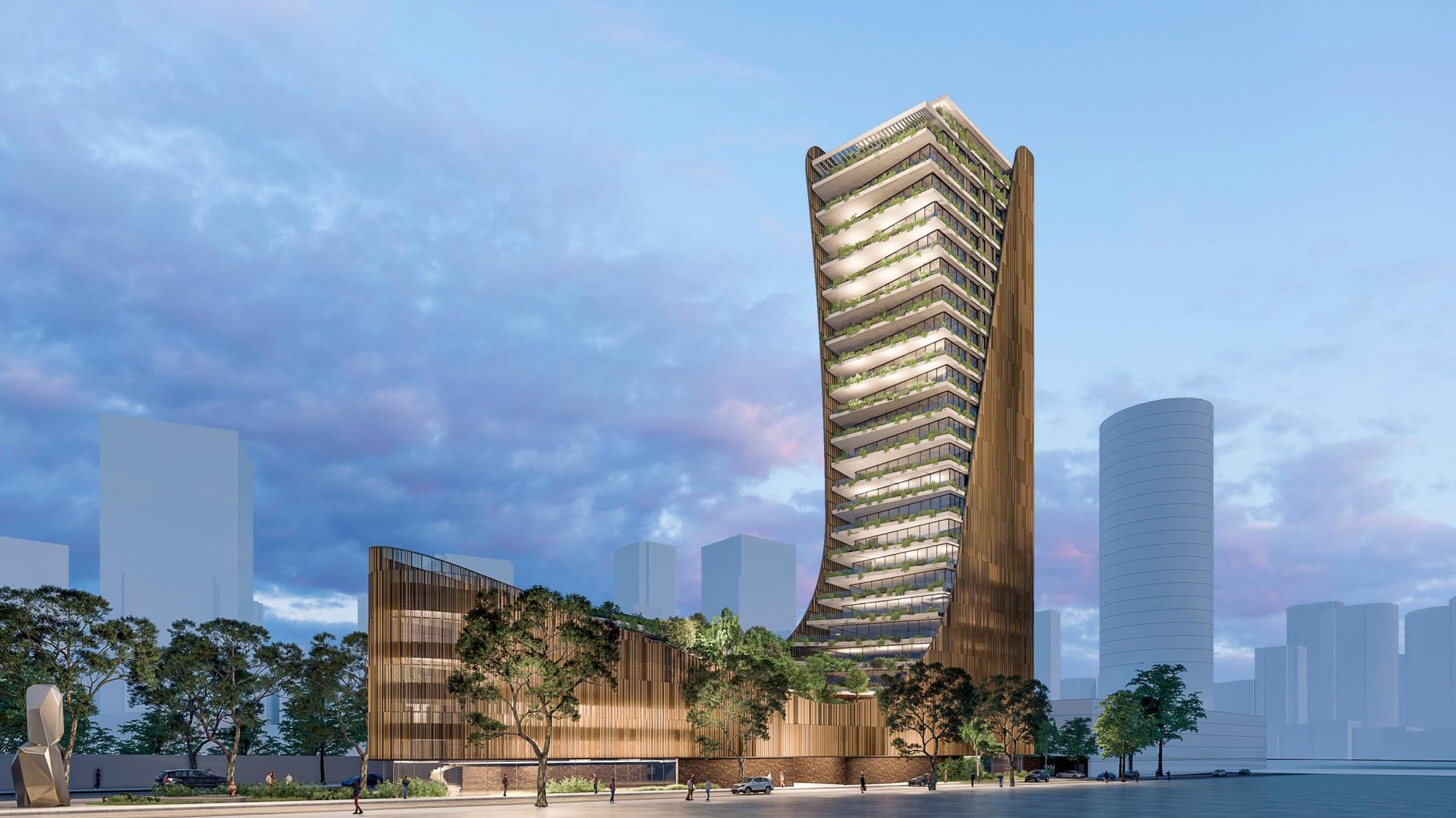 Fachada pela Avenida Cidade Jardim — 280 Art Boulevard, São Paulo