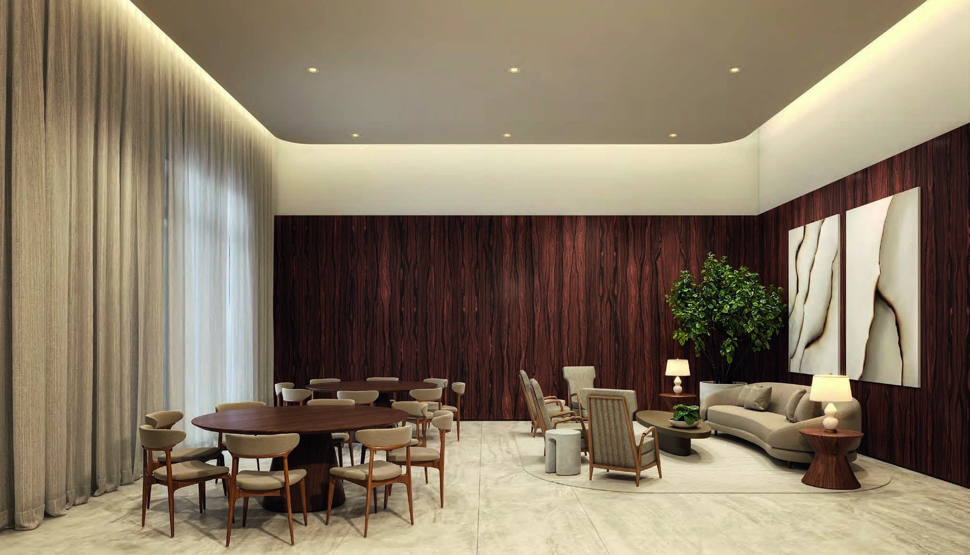 Lounge de jantar — Lindenberg Moema, São Paulo