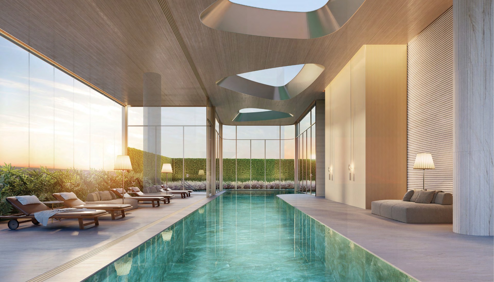Piscina coberta — 8º pavimento — Epic Apartments
