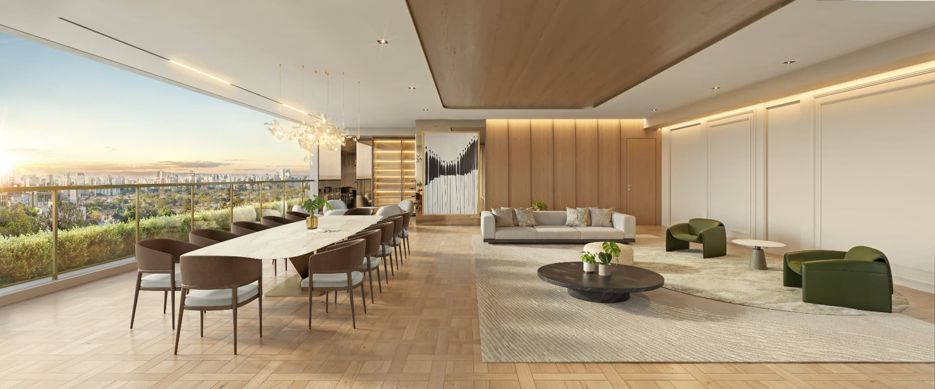 Living de 232,5 m² — Torre 3 — Portrait, Paraíso