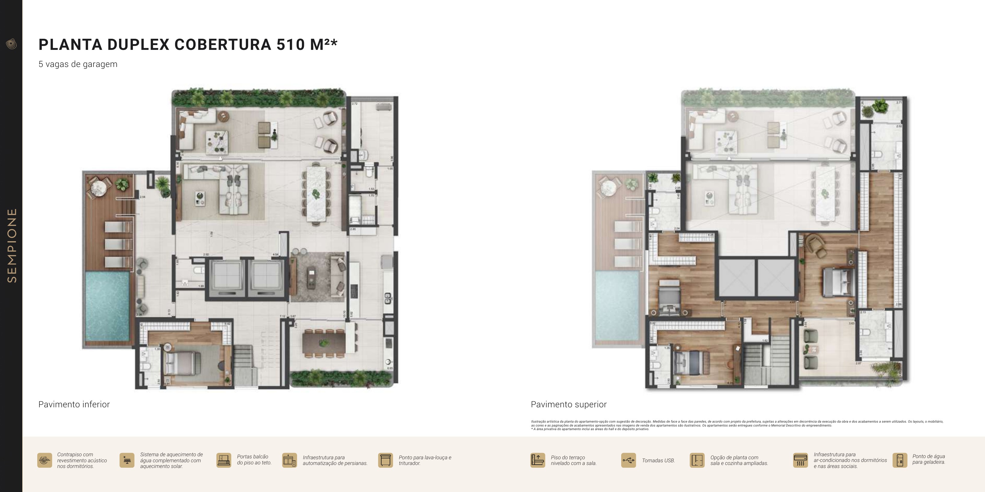 Planta oficial de 510 m² do Parque Global