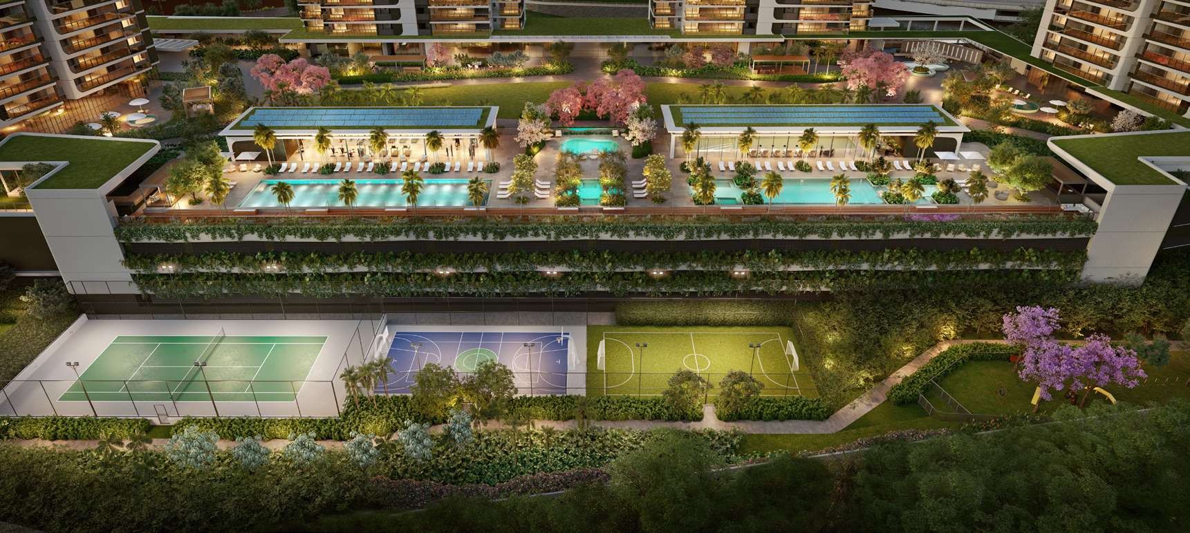 Quadra de tênis — Parque Global, São Paulo