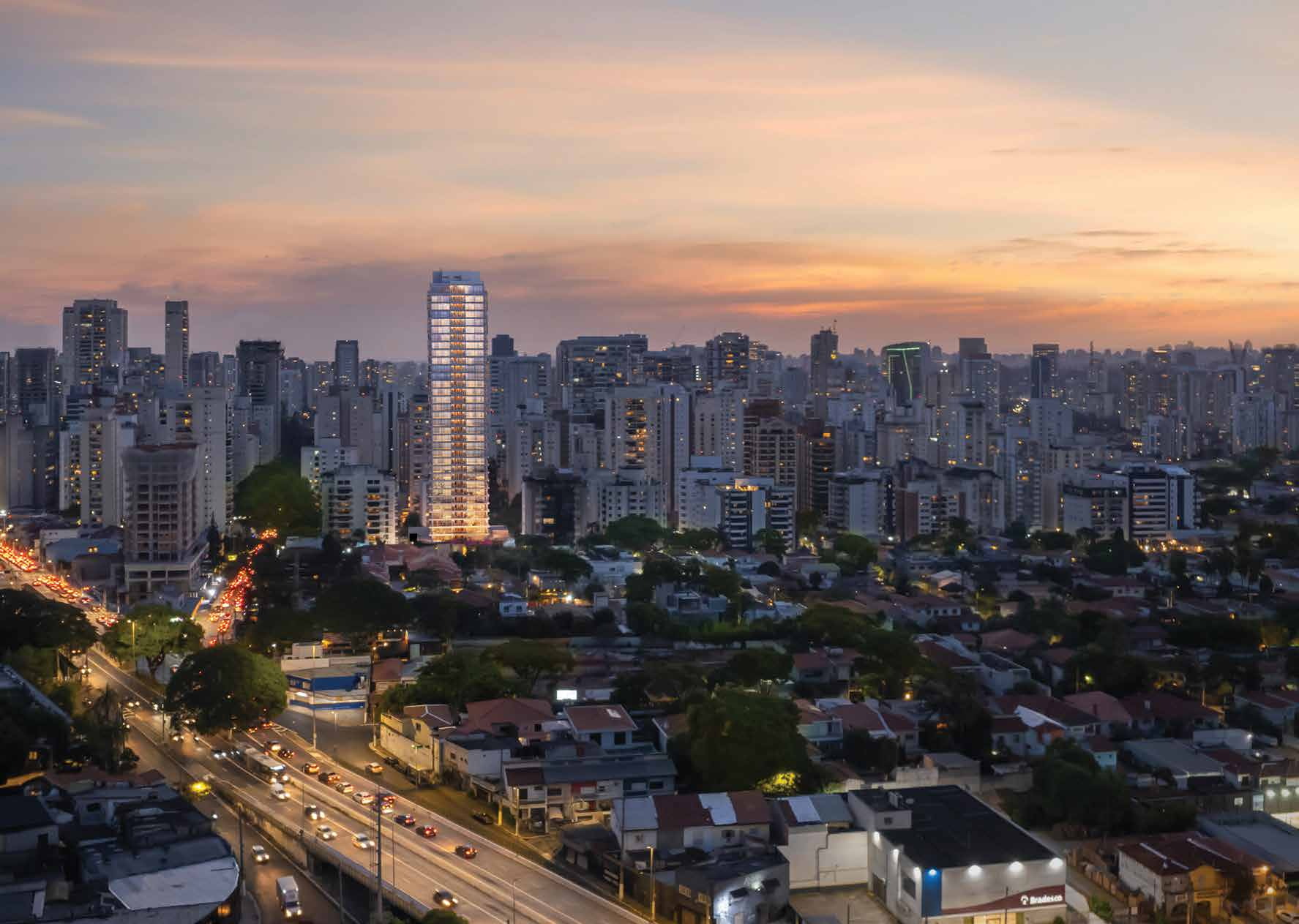 Vista aérea da região — Lindenberg Vista Brooklin, São Paulo