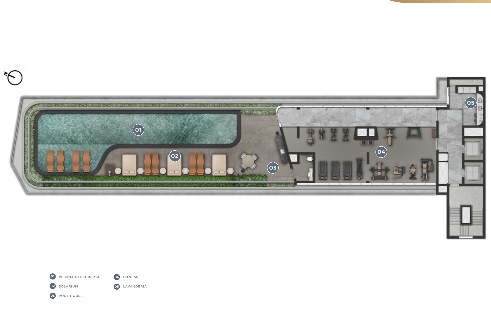 Lazer — 8º pavimento — Epic Apartments